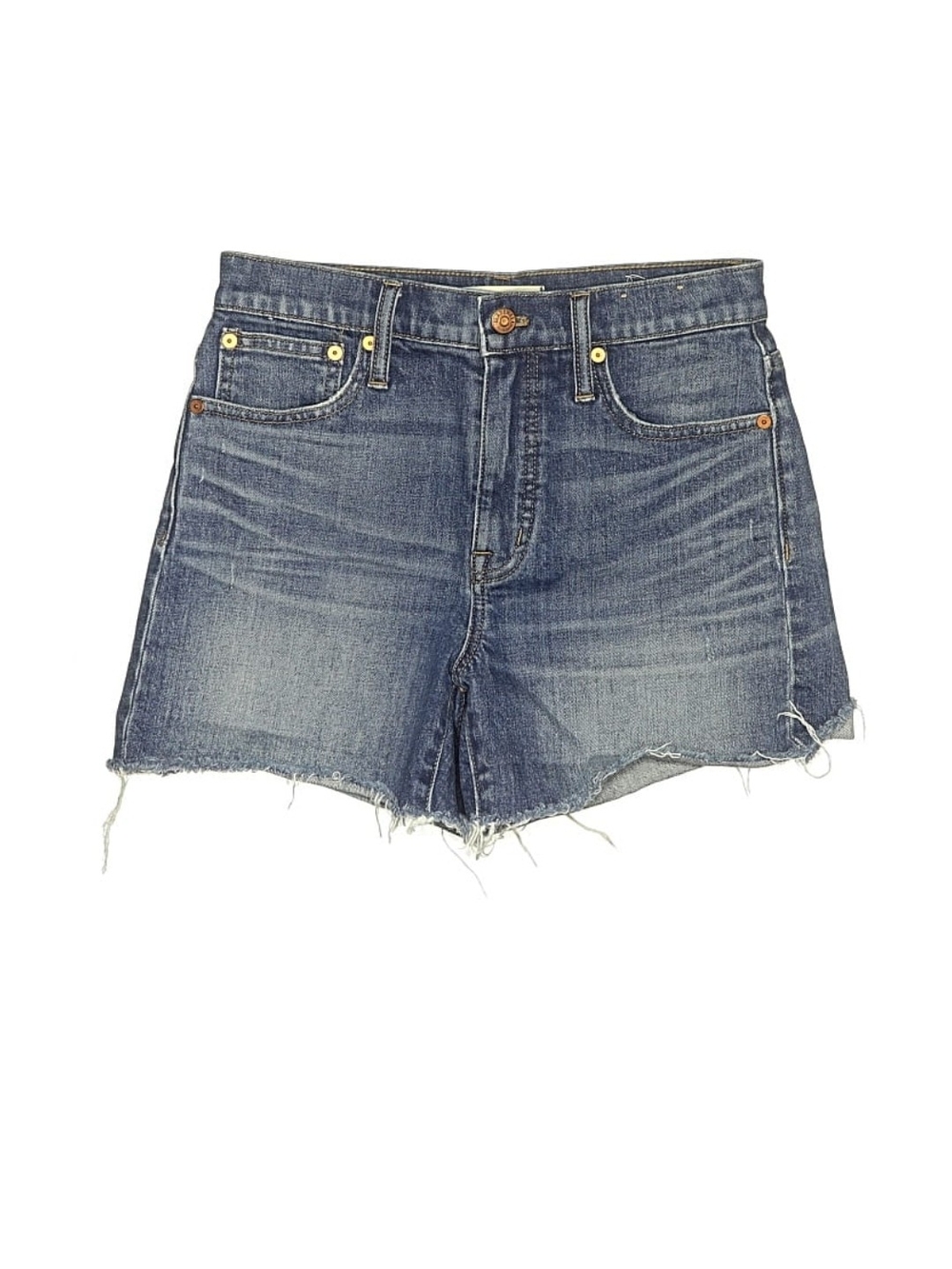 Madewell Faded Blue High-Rise Denim Cutoff Shorts